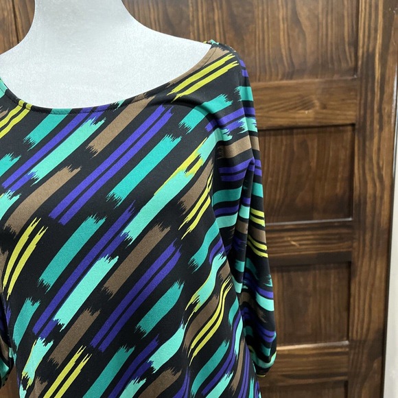 Banana Republic Dress Women Small Blue Green 3/4 Sleeve Work Career‎ - Picture 3 of 16